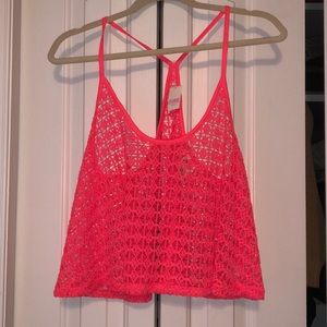 Hot pink coverup for bathing suit M/L